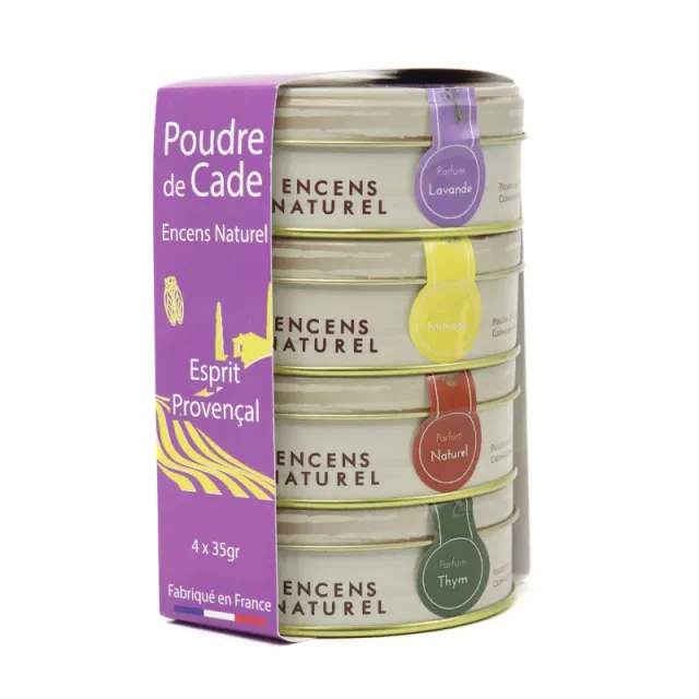 Ambiance Cade Esprit Provençal poudre cade 4x35g lavande