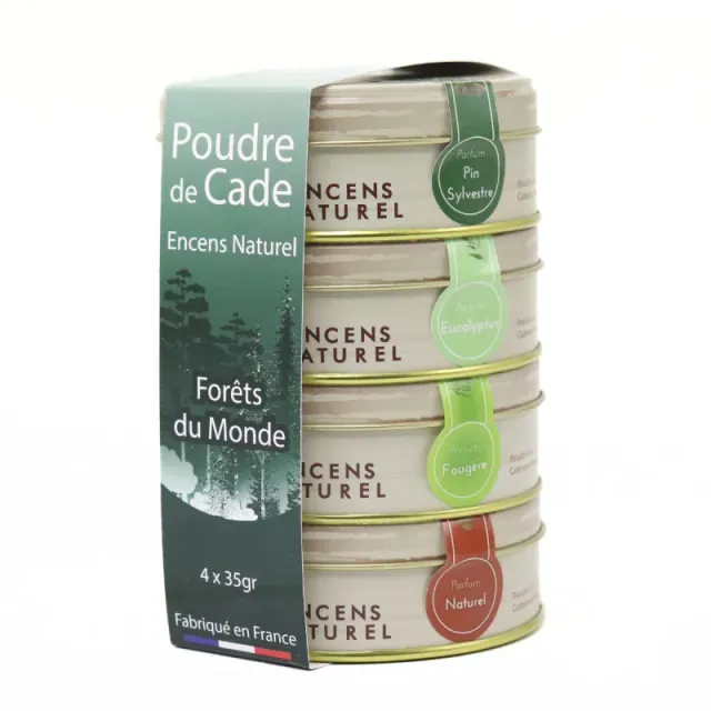 Ambiance Cade Forêts du Monde poudre encens 4x35g